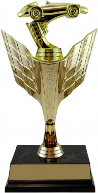 Pinewood Derby Racing Riser Trophy