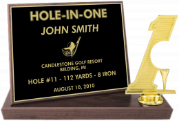 6" x 8" Hole-in-One Billboard Trophy  - BBFS7