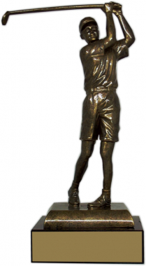 9" Female Golfer Prestige Trophy