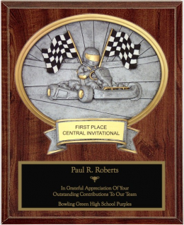 Go-Kart Oval Plaque