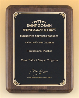 Sunburst Walnut Plaque - P4120-22