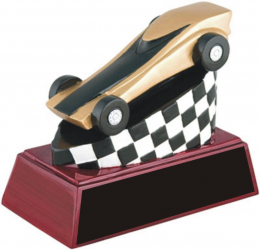 Flash Pinewood Derby Racer Resin