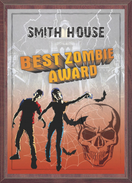 Halloween Zombie Plaque - SP46-68HZP