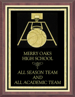 Basketball Plaque