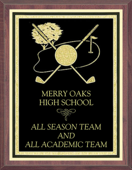 Golfing Plaque