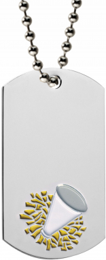 Cheerleading Dog Tag with Chain