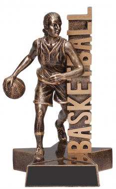 6-1/2" Basketball Female Superstar Billboard Resin