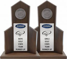 Golf State Runner-up Trophy