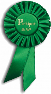 Participant Rosette Ribbon