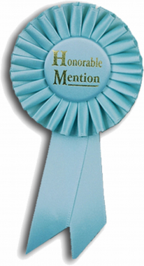 Honorable Mention Rosette Ribbon