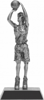 Basketball Female Pewter Resin