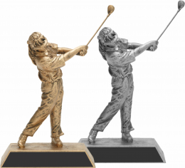 Golfer Female Resin