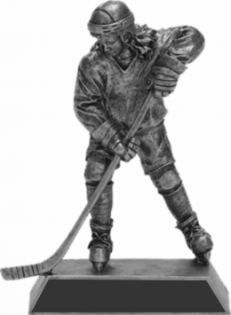 Hockey Female Pewter Resin