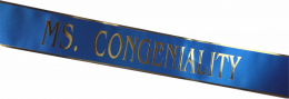 Ms. Congeniality Blue Sash