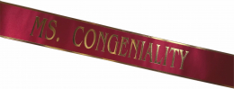 Ms. Congeniality Red Sash