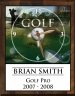 Golf Clock Plaque - PC810-GO