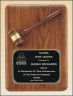 American Walnut Gavel Plaque - PG1687